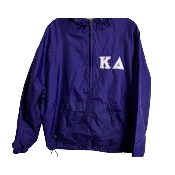 Charles River Apparel Unisex Windbreaker Jacket With Hoodie PURPLE  Size Medium - Picture 6 of 16